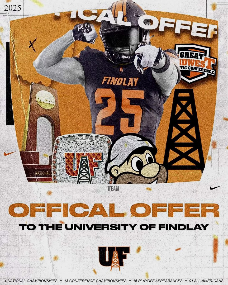 After a great call with <a href="/coachtylance/">Ty Lance</a> I am excited to announce I have received an offer from the University of Findlay!!