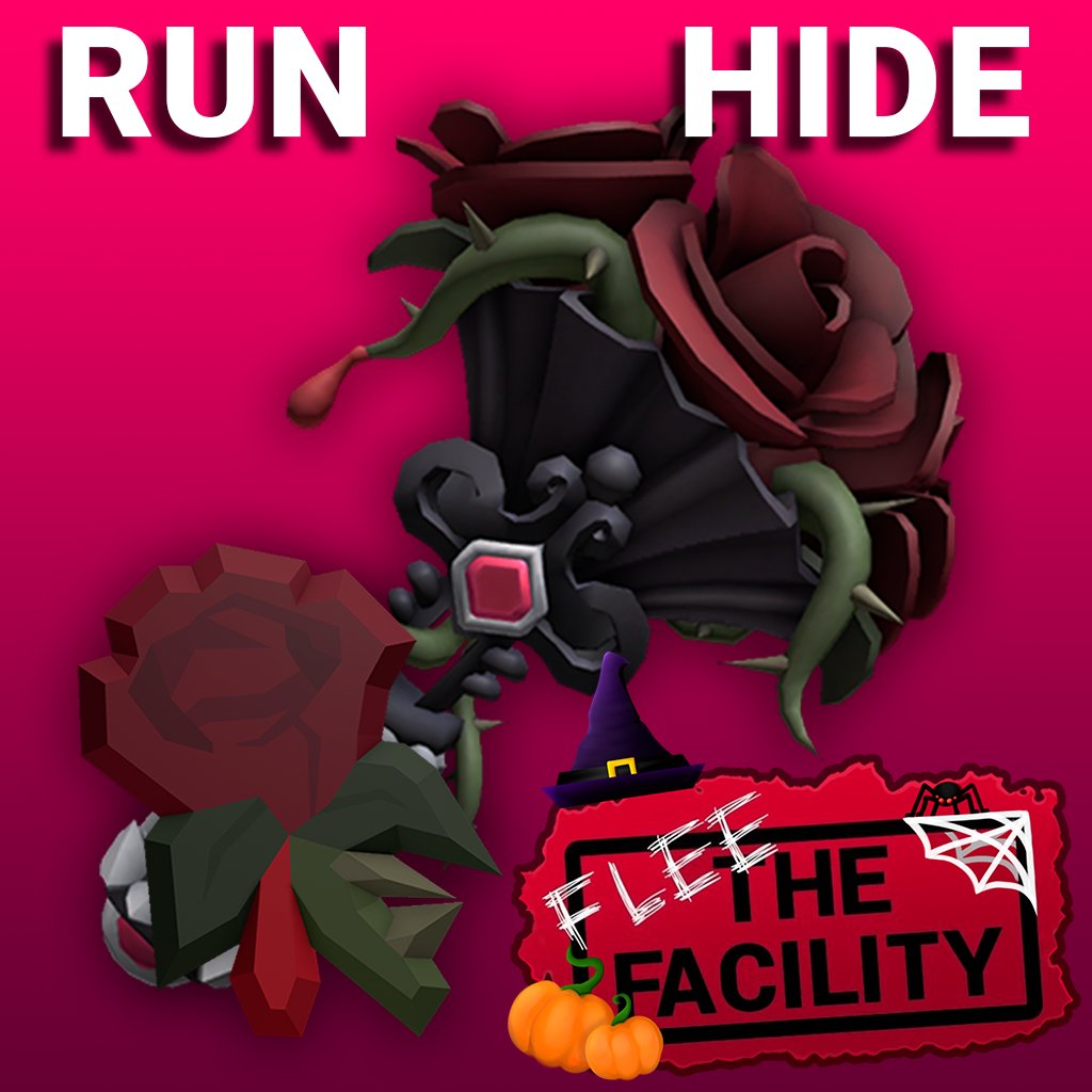 Older Flee the Facility Halloween promotional image with themed items; illustrative context, not the Beasthammer