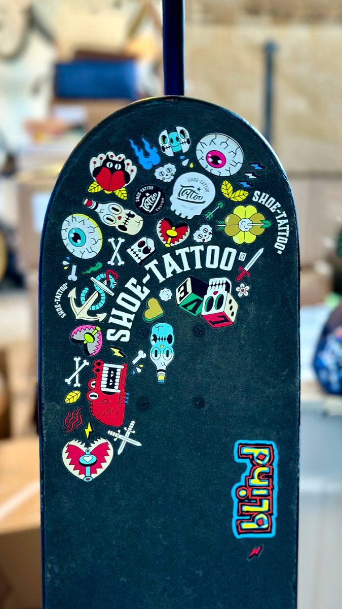_ShoeTattoo_'s tweet photo. 🚨 Tattoo Grip Tape? 🚨
Whaaat?! Yup—our ShoeTattoos work on your skateboard grip tape! 🛹🔥
For the first time ever, you can take your style to the top of your deck!🔥#shoetattoo #skateboardart #beoriginal #sneakerhead https://t.co/4RbFyaQWMS