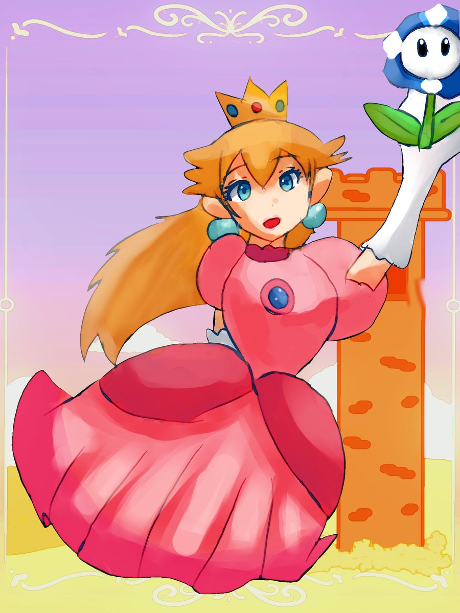 ピーチ姫がワンダーを取る( * ॑꒳ ॑*) #スーパーマリオブラザーズ