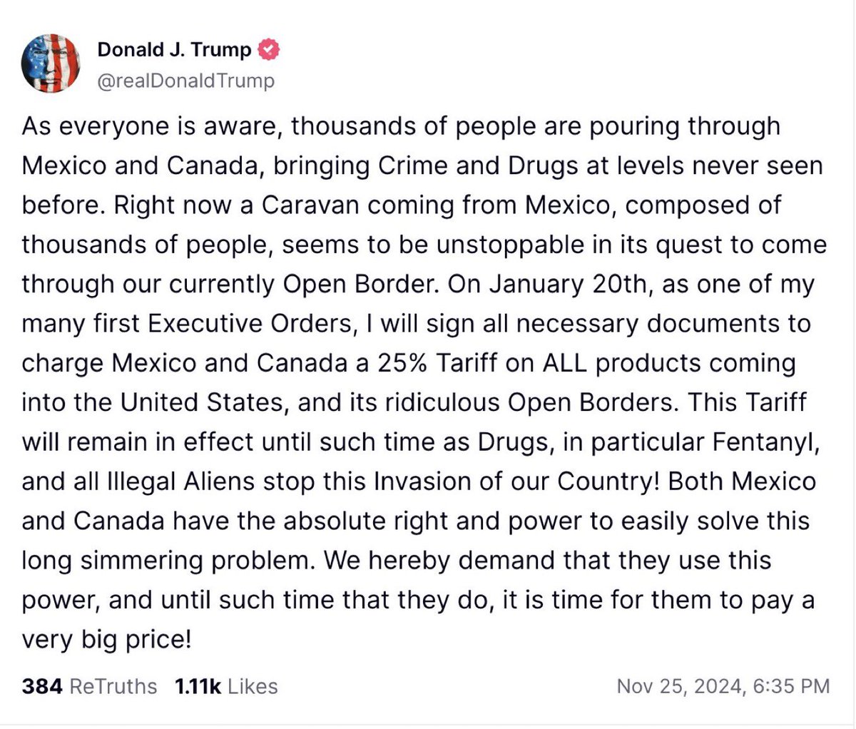 jimstewartson's tweet image. Holy fuck. They are going to try to crash the economy from Day One. All you MAGAs crying about inflation, I hope you choke on your $15 head of lettuce.

This is suicide.