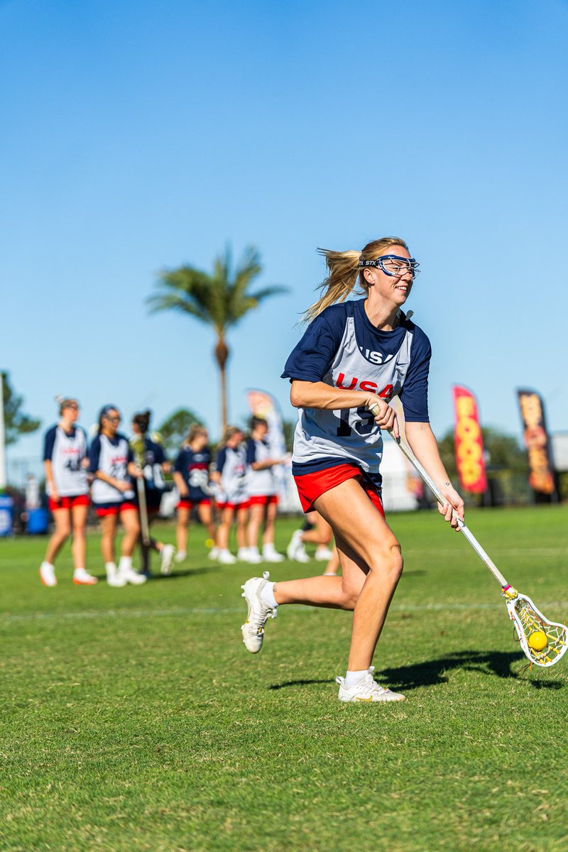 Former Gator <a href="/maggi_hall/">Maggi Hall</a> representing 🇺🇸 in Florida this weekend with @USAWLax 🤩

#FLax | #GoGators