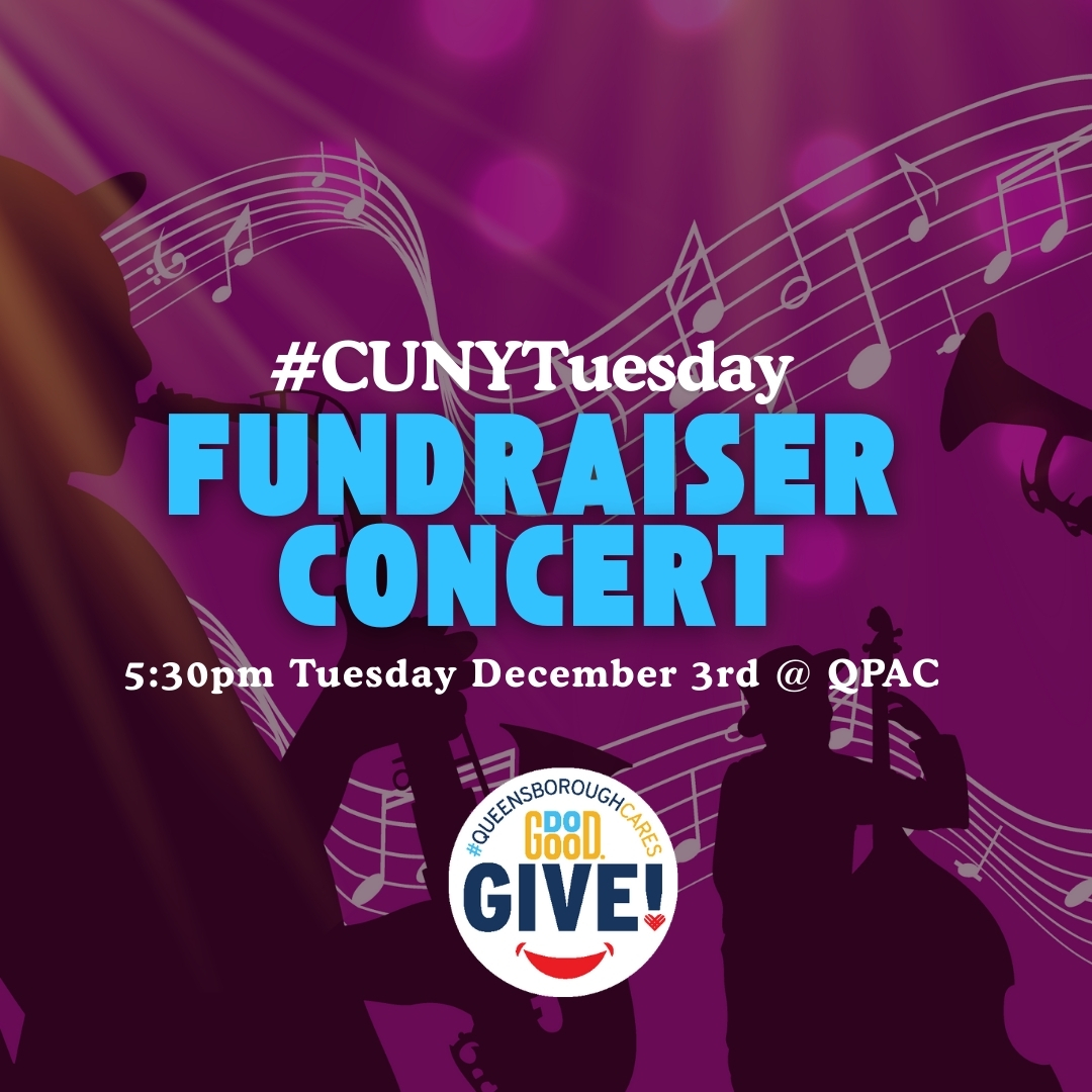 QCC_CUNY's tweet image. Join us for an evening with Dr. Scott Litroff and QCC performers! 🎼 Donate for the QCC Fund Promise Scholarship this #CUNYTuesday! 📅 When: Dec 3, starts at 5:30pm📍 Where: QPAC 🎟 FREE ADMISSION. DO GOOD. GIVE. 🐯 #QCCProud #SupportStudentSuccess #QueensboroughCares #DOGOOD