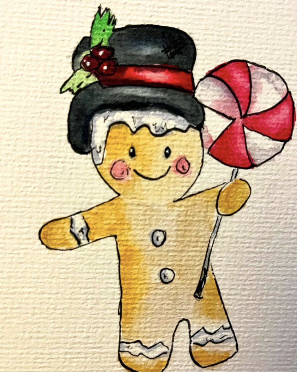 Wicks_amanda_'s tweet photo. Watercolor painting
#christmas #gingerbreadmen #art #love ๐ฅฐ https://t.co/eo9YusJlxC