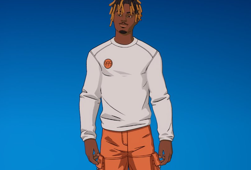HYPEX's tweet photo. THE FREE JUICE WRLD IS NOW BEING GIVEN OUT - Fortnite forgot to decrypt / unhide the skin so he won't appear until they do so ‼️ https://t.co/IVqrEWearD