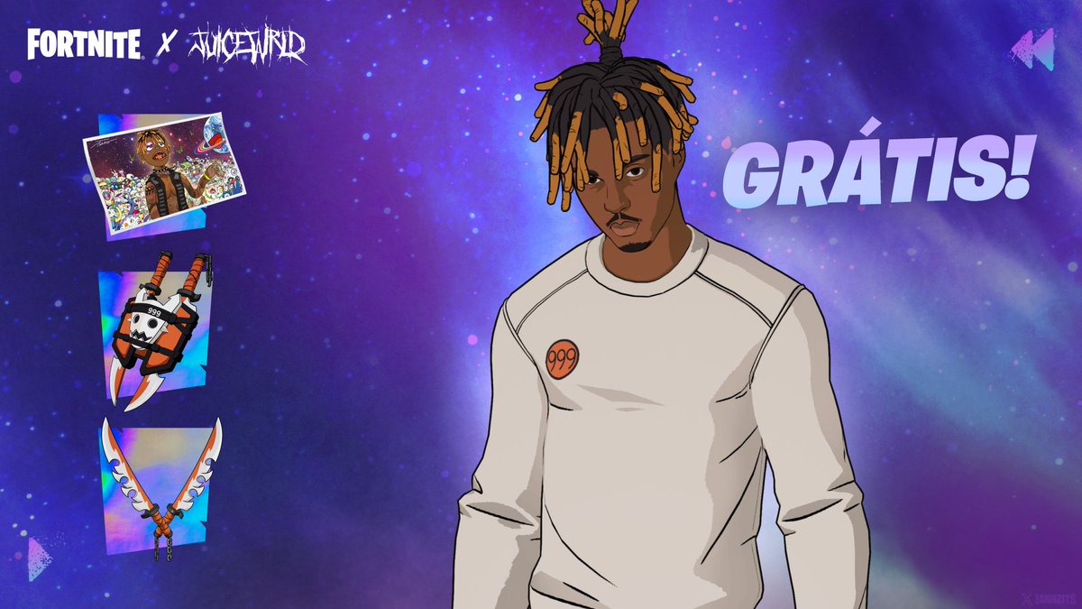 codeplay1929's tweet image. 🆓 GRÁTIS PARA RESGATAR AGORA: Traje Juice WRLD Slayer! #Fortnite 

Todo mundo que se conectar no Fortnite a qualquer momento a partir de agora até 1º de dezembro, à 0h BRT (3h Lisboa), receberá o Traje e o Conjunto no dia seguinte.
