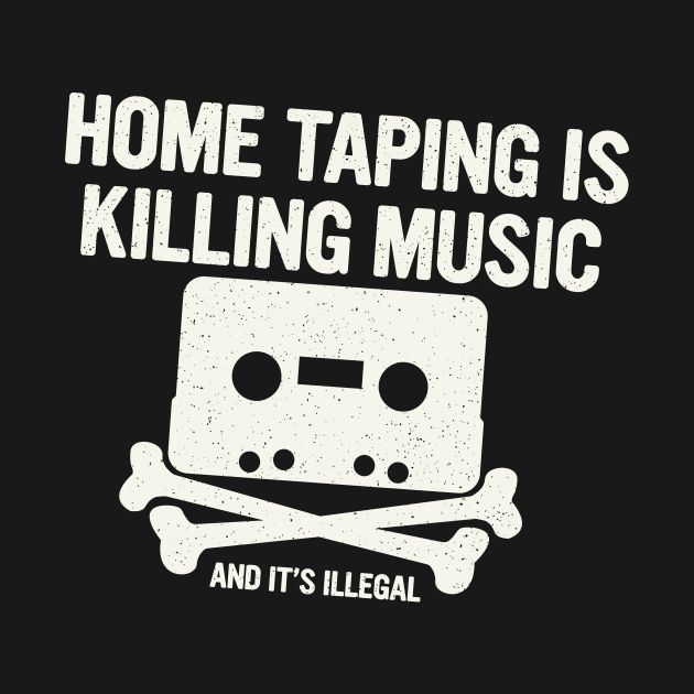 cine31's tweet photo. Piracy isn't stylish, folks! This off-white twist on the iconic "Home Taping Is Killing Music. And It's Illegal" slogan is here to remind us. 
Shop now and save up to 40%! #HolidayDeals #Music

https://t.co/lIDtYrsDAI

SALE UP TO 40% OFF NOW! #BlackFriday #Xmas #Gifts 

https://t.co/lIDtYrsDAI