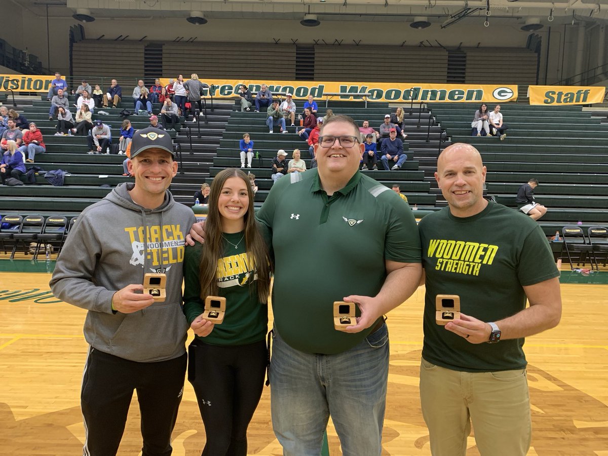 Honoring Amy Luttrell, our 2024 Pole Vault State Champion, and her coaches this evening! ⁦<a href="/Gwoodathletics/">Greenwood Athletics</a>⁩ @WoodmenStrength ⁦<a href="/WoodmenXCTF/">Woodmen XCTF</a>⁩
