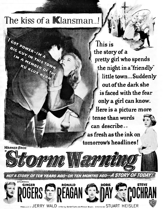moll_andre's tweet image. Storm Warning (1951)
#StuartHeisler 
Una de las parejas más insensatas del #noir 
#GingerRogers
#RonaldReagan
#Noirvember