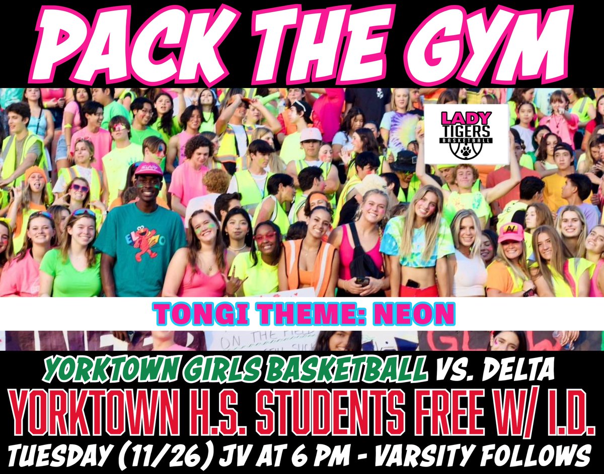 Yorktown Girls Basketball (@girlsyorktown) on Twitter photo *SHARE THIS POST*Last game before break against Delta. Let's pack the gym! YHS Students are free w/ID <a href="/YVBTigers/">Yorktown Volleyball</a> <a href="/YorktownPigskin/">Yorktown Football</a> <a href="/YTigerSoftball/">Yorktown HS Softball (Yorktown, IN)</a> <a href="/YHSAthletics/">Yorktown Athletics</a> <a href="/YorktownSupt/">YCS Superintendent</a> <a href="/YorktownHighSch/">Yorktown High School</a> <a href="/YorktownIndiana/">Town of Yorktown</a> <a href="/YHSPublications/">YHSM</a> <a href="/ytownstrength/">Yorktown Strength</a> <a href="/TONGISQUAD/">TONGI SQUAD 2024-25</a> <a href="/YHSTigerCheer/">YHS Cheerleading</a> <a href="/YHSDistance/">Yorktown Distance</a> *SHARE THIS POST*Last game before break against Delta. Let's pack the gym! YHS Students are free w/ID <a href="/YVBTigers/">Yorktown Volleyball</a> <a href="/YorktownPigskin/">Yorktown Football</a> <a href="/YTigerSoftball/">Yorktown HS Softball (Yorktown, IN)</a> <a href="/YHSAthletics/">Yorktown Athletics</a> <a href="/YorktownSupt/">YCS Superintendent</a> <a href="/YorktownHighSch/">Yorktown High School</a> <a href="/YorktownIndiana/">Town of Yorktown</a> <a href="/YHSPublications/">YHSM</a> <a href="/ytownstrength/">Yorktown Strength</a> <a href="/TONGISQUAD/">TONGI SQUAD 2024-25</a> <a href="/YHSTigerCheer/">YHS Cheerleading</a> <a href="/YHSDistance/">Yorktown Distance</a>