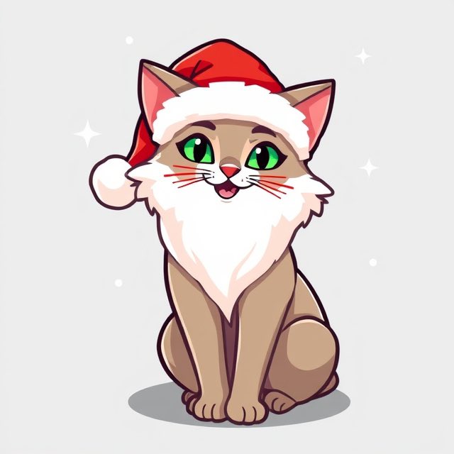 Chill Santa Cat tweet media