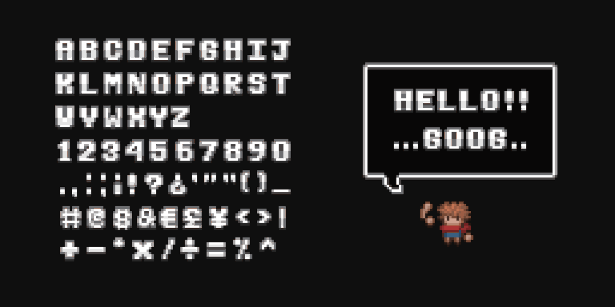 gssoos's tweet photo. there's a point in raw pure boredom that leads you to make a font #pixelart #aseprite https://t.co/xiInT3IJOH