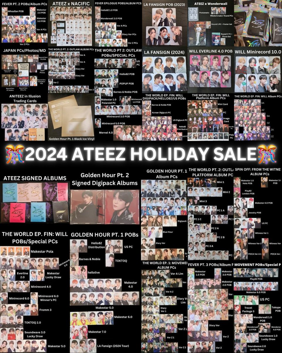 xosabrina47's tweet photo. Pls rt 🫶
🎊 2024 ATEEZ HOLIDAY SALE 🎊

Order here: https://t.co/8RBilveqfF

✨ Prices start as low as $0.50
✨️ US/International
🎉 1 entry to upcoming holiday giveaway per order. +1 extra entry for every $20

#ateez #wtsateez #ateezsale #ateezwts #wtbateez #ateezwtb #에이티즈 https://t.co/EqRwBU2FOg