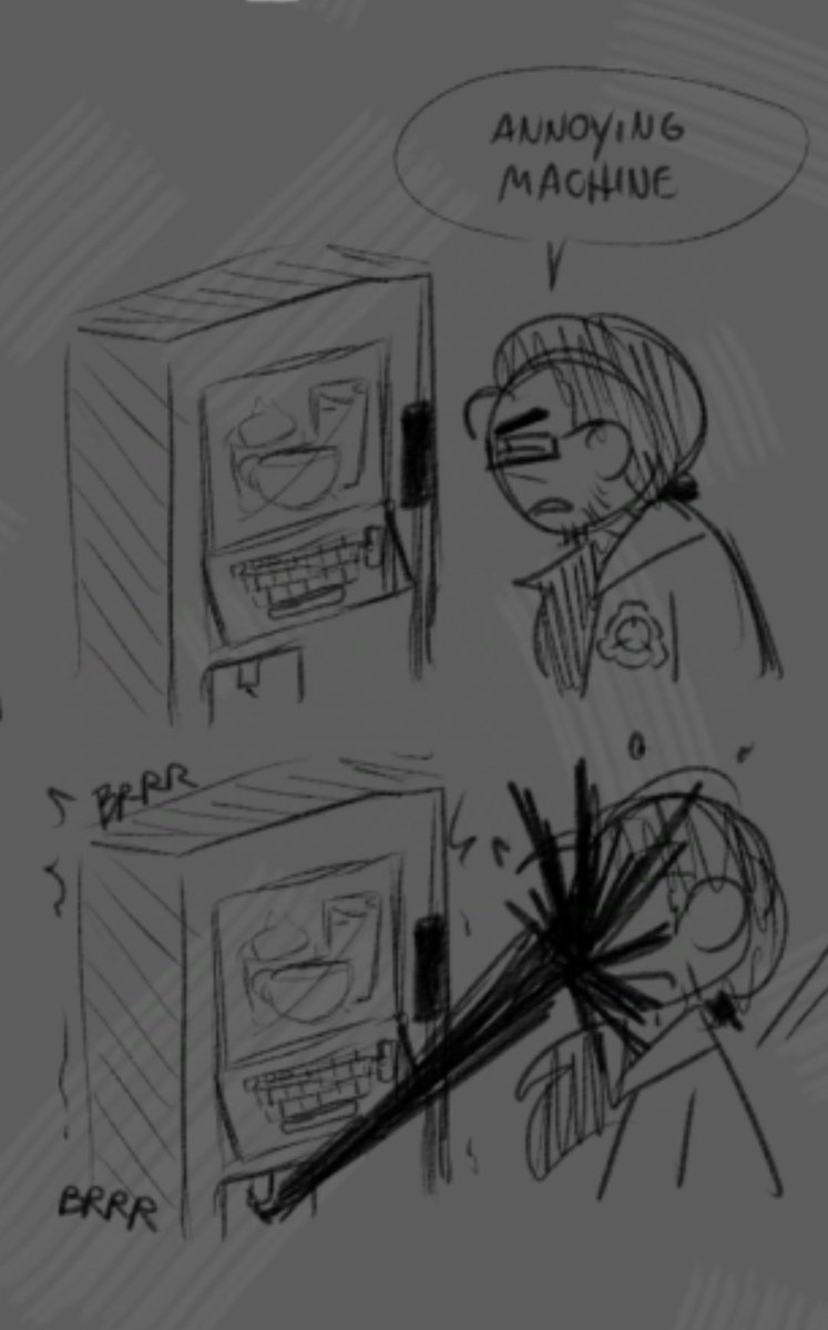 Macchina fastidiosa....
No sabe cuál es la diferencia entre Latte, Macchiato y Cappuccino y encima me tira café en la cara...

Garcias a <a href="/ClKookie_/">Tyler Joseph #1 hater || VGEN COMMS OPEN 💚</a> por el doodle, pronto se viene la referencia a corpo completo. Vayan a verle el VGen! Tiene wenos precios!