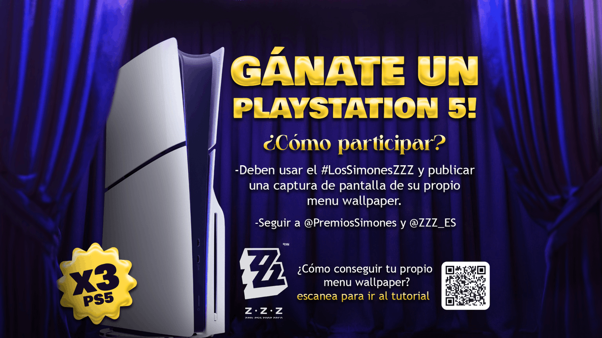 PremiosSimones's tweet photo. 🎮 ¡GANA 1 de las 3 PlayStation 5 que tenemos para ti! 

🗓️ Fechas de ganadores:
1ro: Anuncio en Los Simones
2do: Stream Post-Simones (fecha a definir)
3ro: Stream especial con "Esos 4" (fecha a definir)

📲 Instala el juego aquí y sigue las instrucciones: https://t.co/xjjScJGYs0 https://t.co/IxlH16SEuD