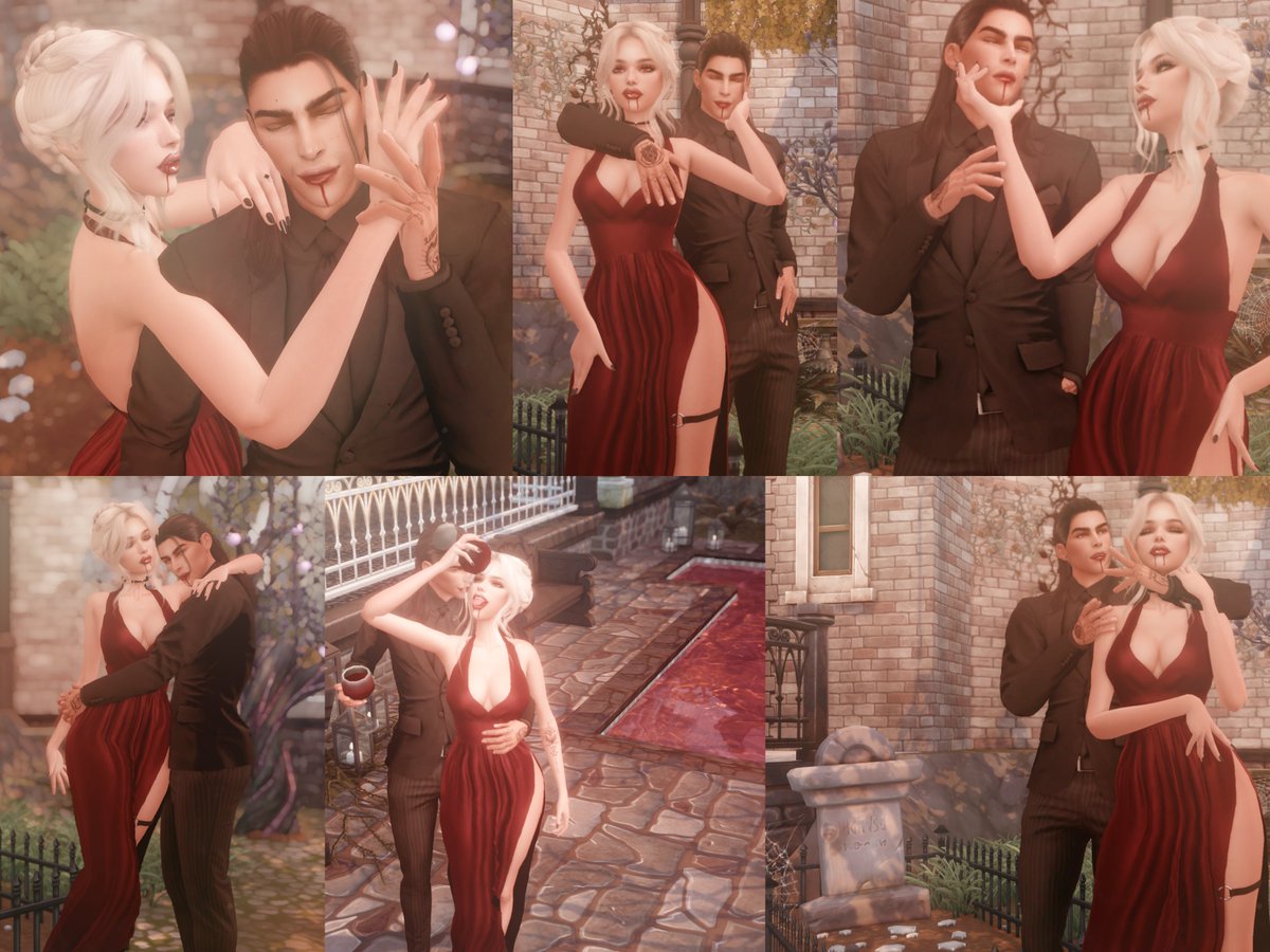 GreeCreates's tweet photo. I got a vision and made some vampires ⚰️🌹 #ShowUsYourSims #Sims4Cc https://t.co/wGQJhA2eor