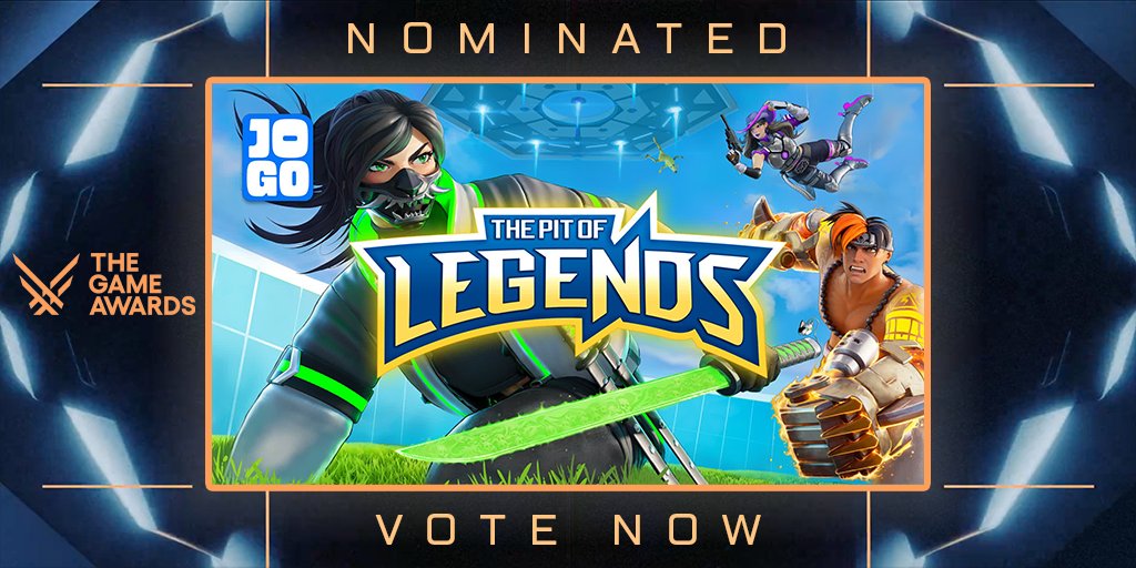 SO HAPPY!! The Pit of Legends got nominated for the best Fortnite island of the year.

Our team at @JOGO poured so much love into this game! 💙 We're going to continue to go big with new Legends, seasonal updates and more.

🏆 Vote for us here: 0853-1358-8532