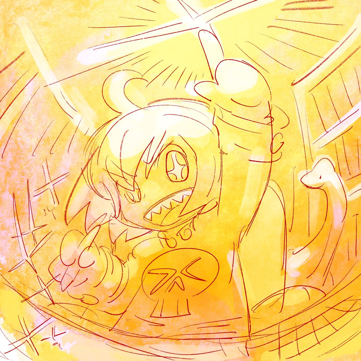 「今日も描いてくぞー! 」|ありがひとし🌇のイラスト