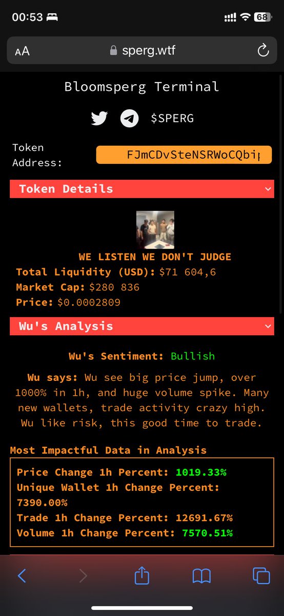 longa_eth's tweet image. Trade #2with @SpergQuant from $sperg
CA: FJmCDvSteNSRWoCQbipoYfh1zXecjS9ieyYE6u5Xpump
Ticker: $WLWDJ