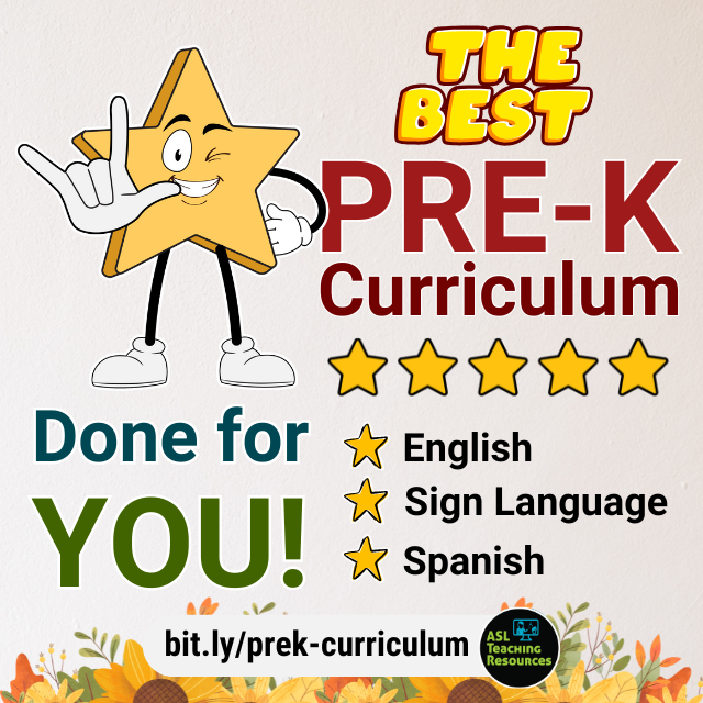 ASLforteachers's tweet image. 🌟 Exciting news for preschool educators! 🌟 Check out our ASL Preschool Curriculum at ASL Teaching Resources! bit.ly/prek-curriculum #preksped #sped #aslforkids #aslteachingresources