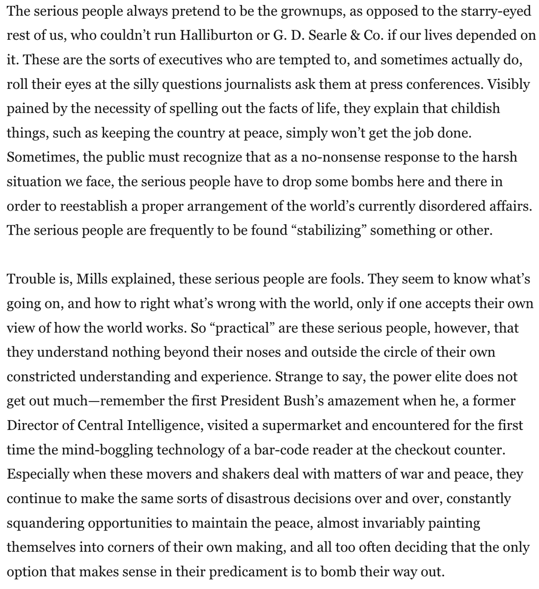 aresnick's tweet photo. @oznova_ @justinskycak …But at the end of the day (in my experience), that treatment doesn't really change anything structural, and often leaves people and institutions back where they started. I think C. Wright Mills' had a good angle on an analogous dynamic here (via https://t.co/6AeaUdckHA) https://t.co/Z22wKwFmvQ