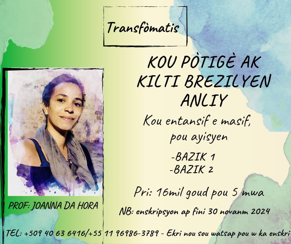 RAR1804's tweet photo. ‼️*16 mil goud pou 2 nivo yo ansanm pandan 5 mwa! Piyay nèt! Plas yo limite, pye kout pran devan!*

Pou plis enfomasyon, kontakte nou: (+509) 4301-6775, (+ 55 11) 96986-3789 (mesaj watsap oubyen apèl)
Bay kòd sa pou ka benefisye yon Rabè Espesyal 
#MisyonèKouPòtigè
@Missionary509 https://t.co/f84wp2lSi2