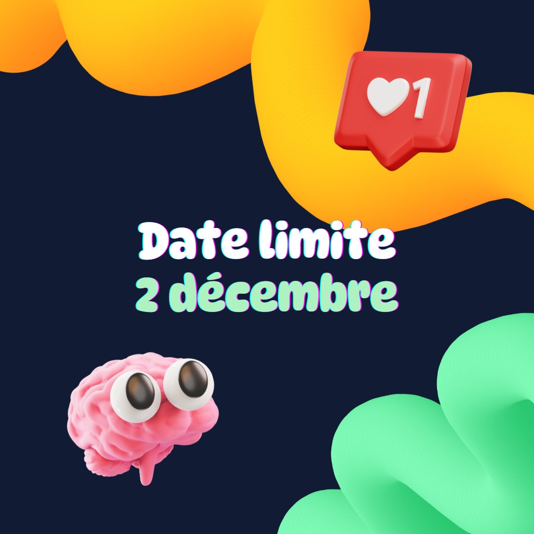 ComSciConQC's tweet image. 💰COMSCIBOURSES 2025💰

⏰ATTENTION! Il ne reste que 1 semaine avant la fin des candidatures pour les ComSciBourses 2025!

⏳Tu as jusqu’au 2 décembre à 23h59 pour appliquer!
docs.google.com/forms/d/e/1FAI…

#comscibourse #comsci #comsciconqc #cscqc25 #bourse #evenement