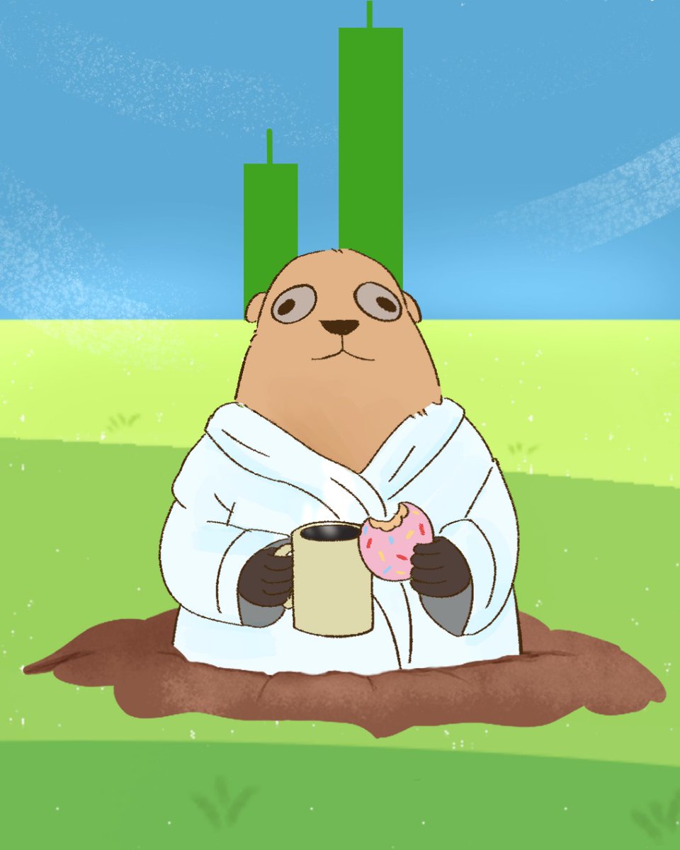 Enjoying the view as the chart climbs higher, painted in vibrant green! 💚 #GroundUP #memecoin  #Hoggy