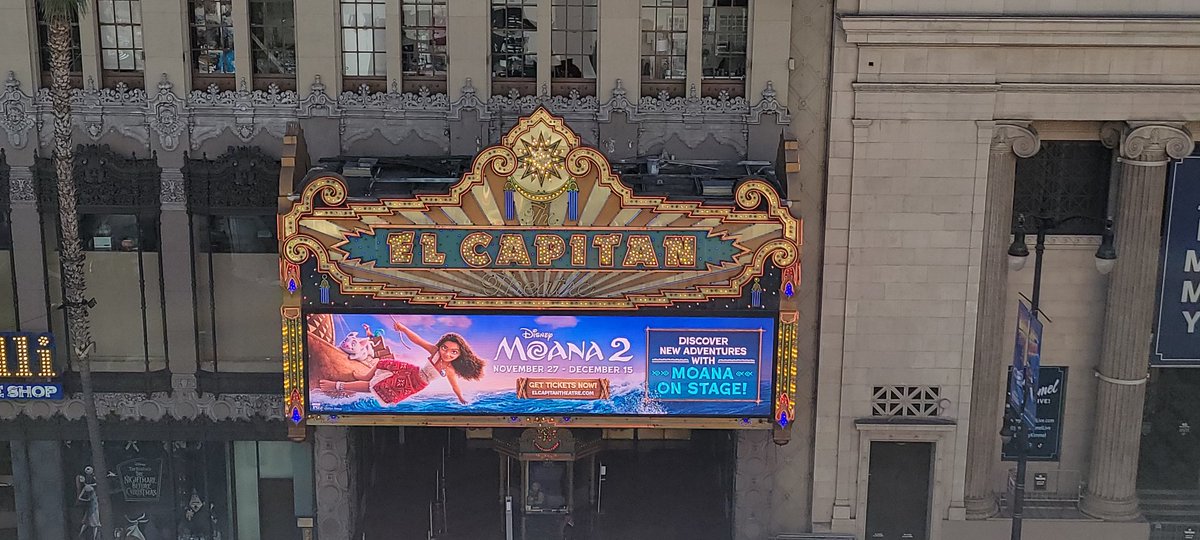 Disneyfan9523's tweet photo. And I Will Be Seeing Moana 2 Again On Wednesday At The El Capitan Theatre In Hollywood. #Moana2 #Moana #DisneyMoana #DavidDerrickJr #JasonHand #Disney #WaltDisneyAnimationStudios #WaltDisneyCompany #WaltDisneyStudios #ElCapitanTheatre https://t.co/x57IzxcJgZ
