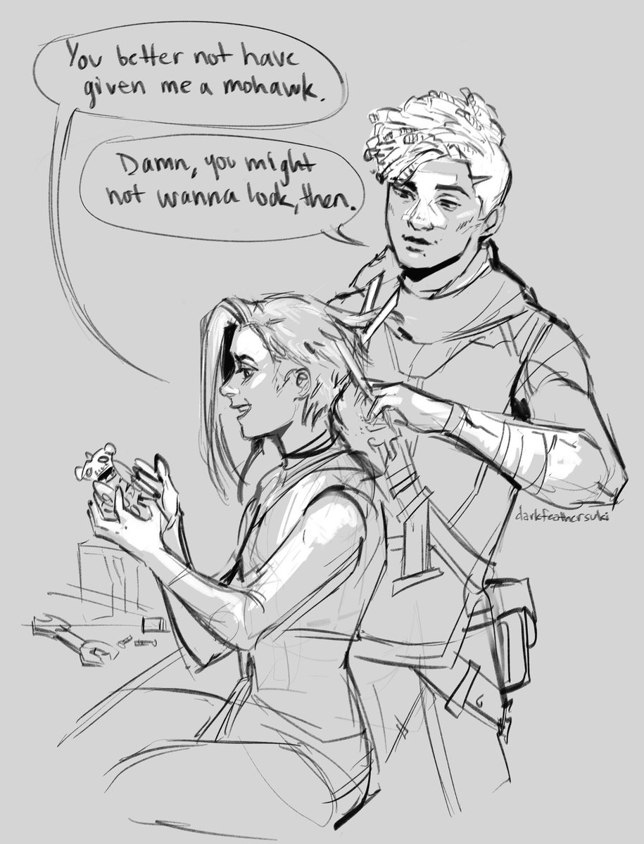 darkfeathersuki's tweet image. #TimeBomb inspired by "I'm Saving You" by perriwiinkle on ao3 #Arcane 

I'm coping