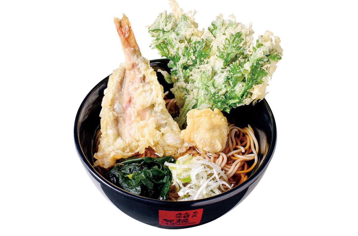 odahako's tweet photo. 箱根そばが期間限定「冬のおすすめメニュー」　ホウボウ天など3種類 https://t.co/Uq8c7OIN0V https://t.co/5qpU7WrtYs