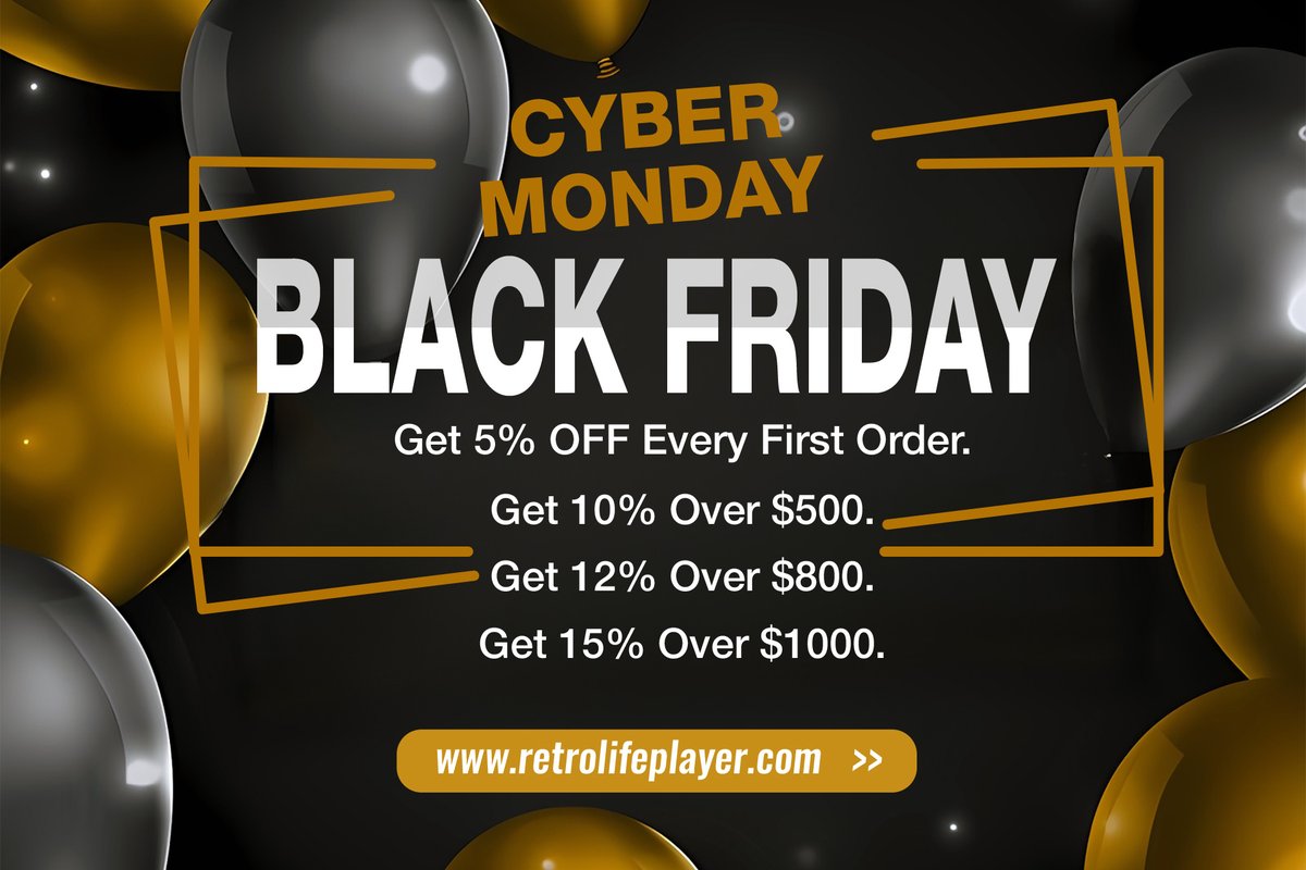 RetrolifeP's tweet photo. ⭐Black Friday is LIVE! Save up to 35% on turntables, record players, media stands, bookshelf speakers, and more. For vinyl beginners to enthusiasts. Don't wait, the best things go fast. 🛒🛒Shop now: https://t.co/i96XWWQtX0 https://t.co/g3zKmRxpbJ