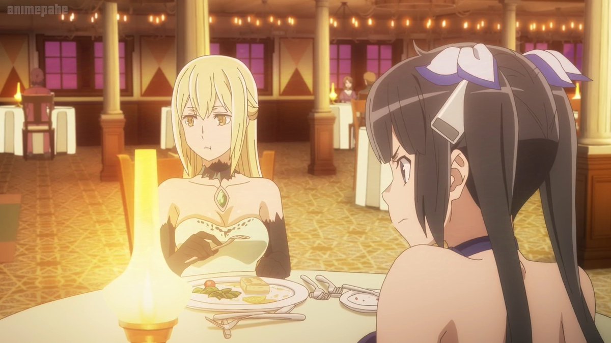 ArgoBell_Shido's tweet photo. 🗡️:"Yoou~You kept the collar AFTER Our wedding?!~... I thought you got rid of it!"

Bell says looking at Ais &amp; Hestia @GoddessBreastia nervously as they were talking.

🗡️:"Aaand for the Record..The actual record Hestia's are prekier and yours are softer No1's can compete." https://t.co/BSU2gV3qOE