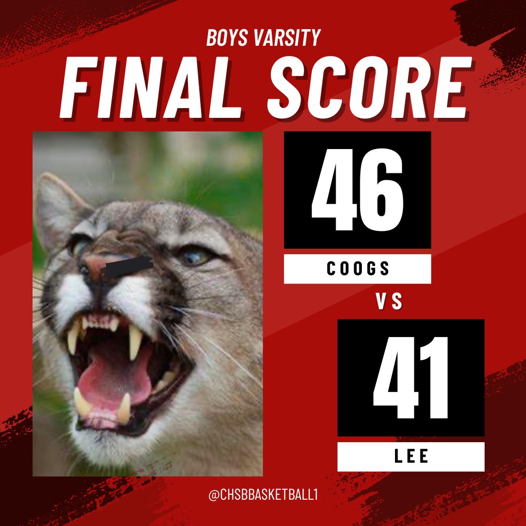 CHSBBasketball1's tweet photo. Coogs showed some toughness today in the Den!  Great job on all levels.     
…..🦃  time https://t.co/6RZYtn0Ves