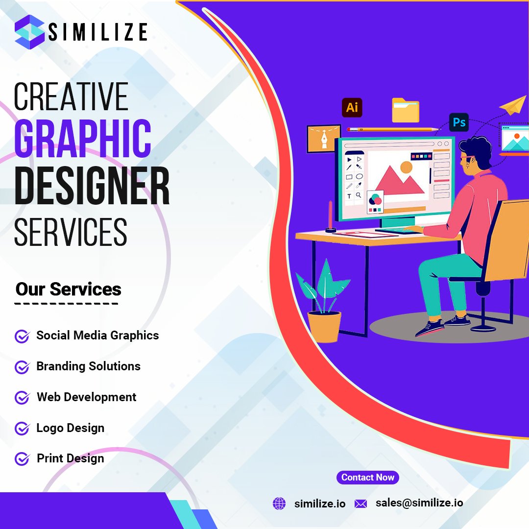 similize_io's tweet image. Design meets functionality! 🎨💻 At Similize, our graphic design services blend creativity with purpose. From logos to social media graphics, we craft visuals that bring your brand to life. 🚀 Created by Nayan