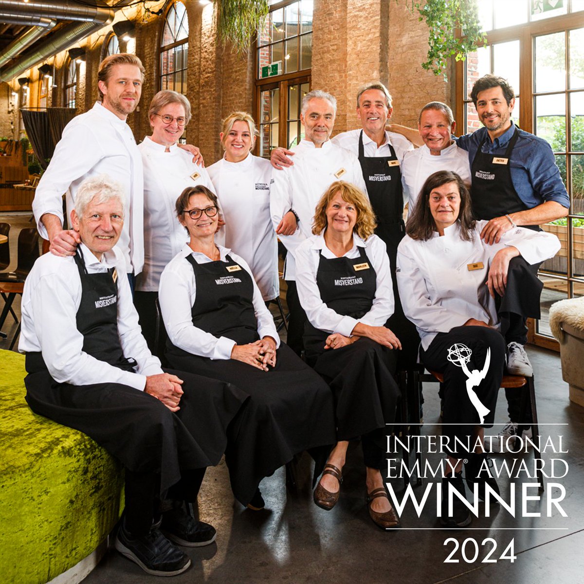 The International Emmy® for Non-Scripted Entertainment goes to “Restaurant Misverstand - Season 2 [The Restaurant That Makes Mistakes]” produced by Roses Are Blue / CPL Productions / Motion Content Group / Seven.One Studios International
#iemmyWIN