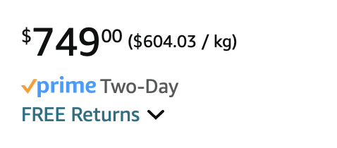 macbook air is listed in price by weight on amazon right now, in case you were wondering