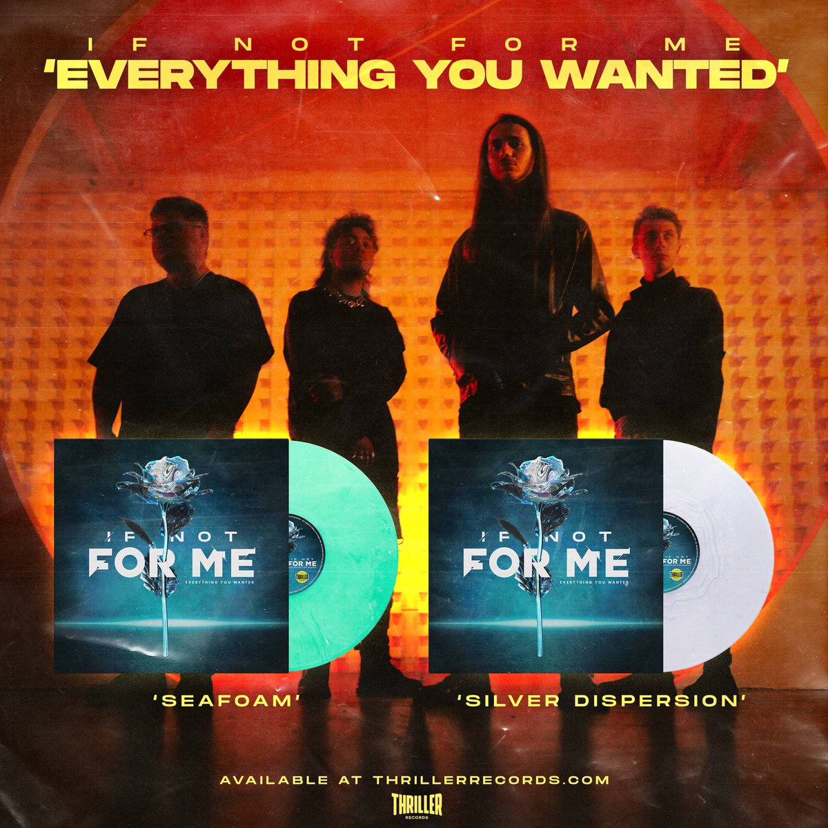 IfNotForMeBand's tweet photo. Y’all wanted more vinyl, right? 😇
All sorts of Black Friday deals running on the @thrillerrecords website now through 12/6. Go pick something up. Link in bio. 🎅🎄🎁
#ifnotforme #everythingyouwanted #thrillerrecords #vinyl #metal #metalcore #rock https://t.co/83z1MIZQOa