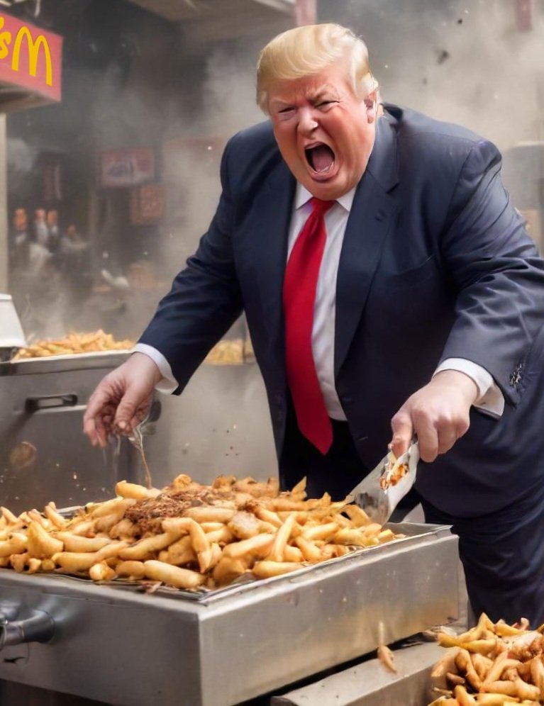 SPBMcKenna's tweet photo. The American Justice System FAILED us ⚖️

Praying hasn't worked 🙏

Crossing our fingers didn’t work either 🤞

And I have NO FAITH left in KARMA anymore either! ✨️

🍔  His MacDonald's DIET is our ONLY HOPE now 🍟 https://t.co/6UaeFIrtP2