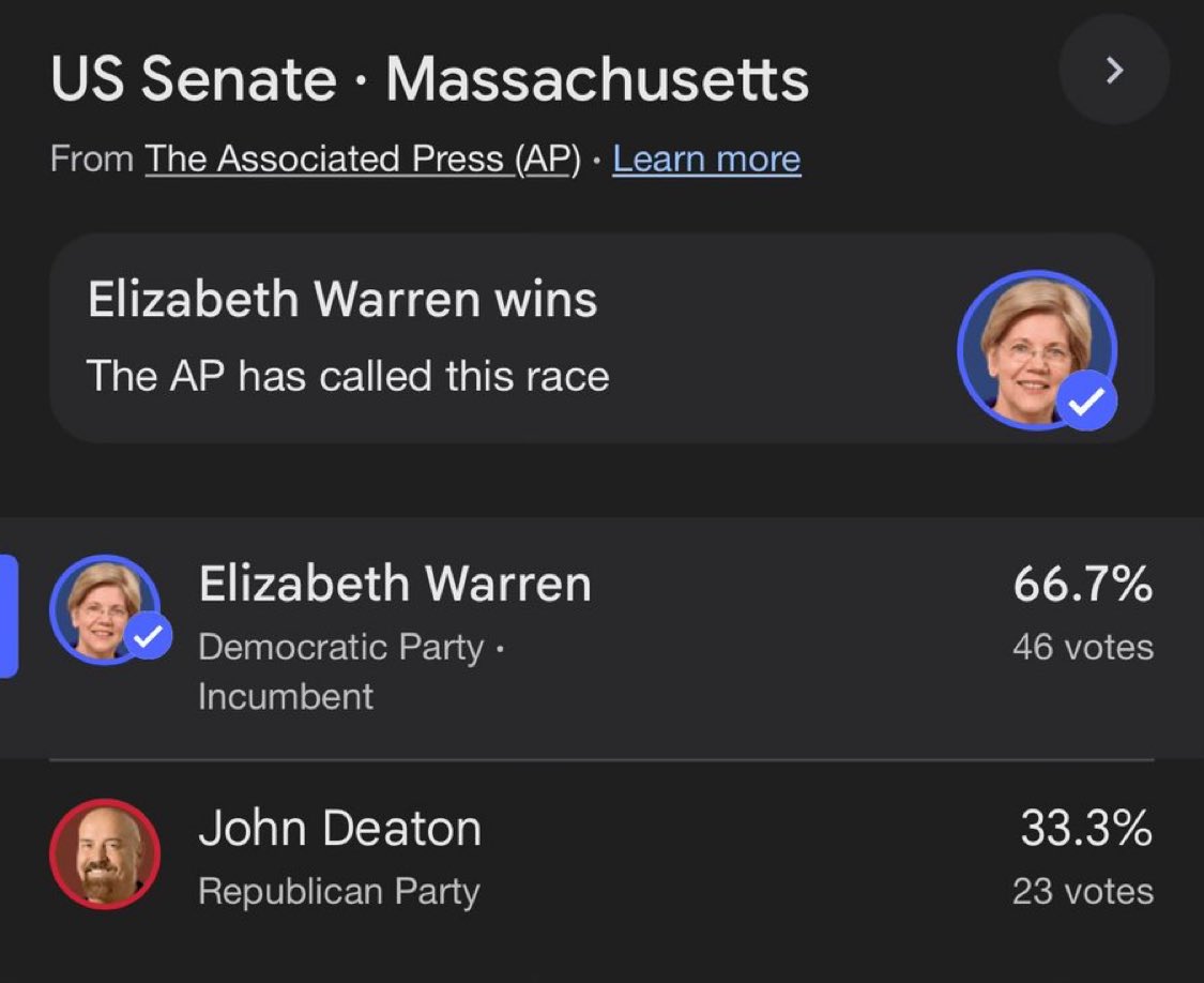 Rasterl_rock's tweet photo. Senator Warren’s War on Crypto lives to see another day. https://t.co/jZ3gJrgyiD