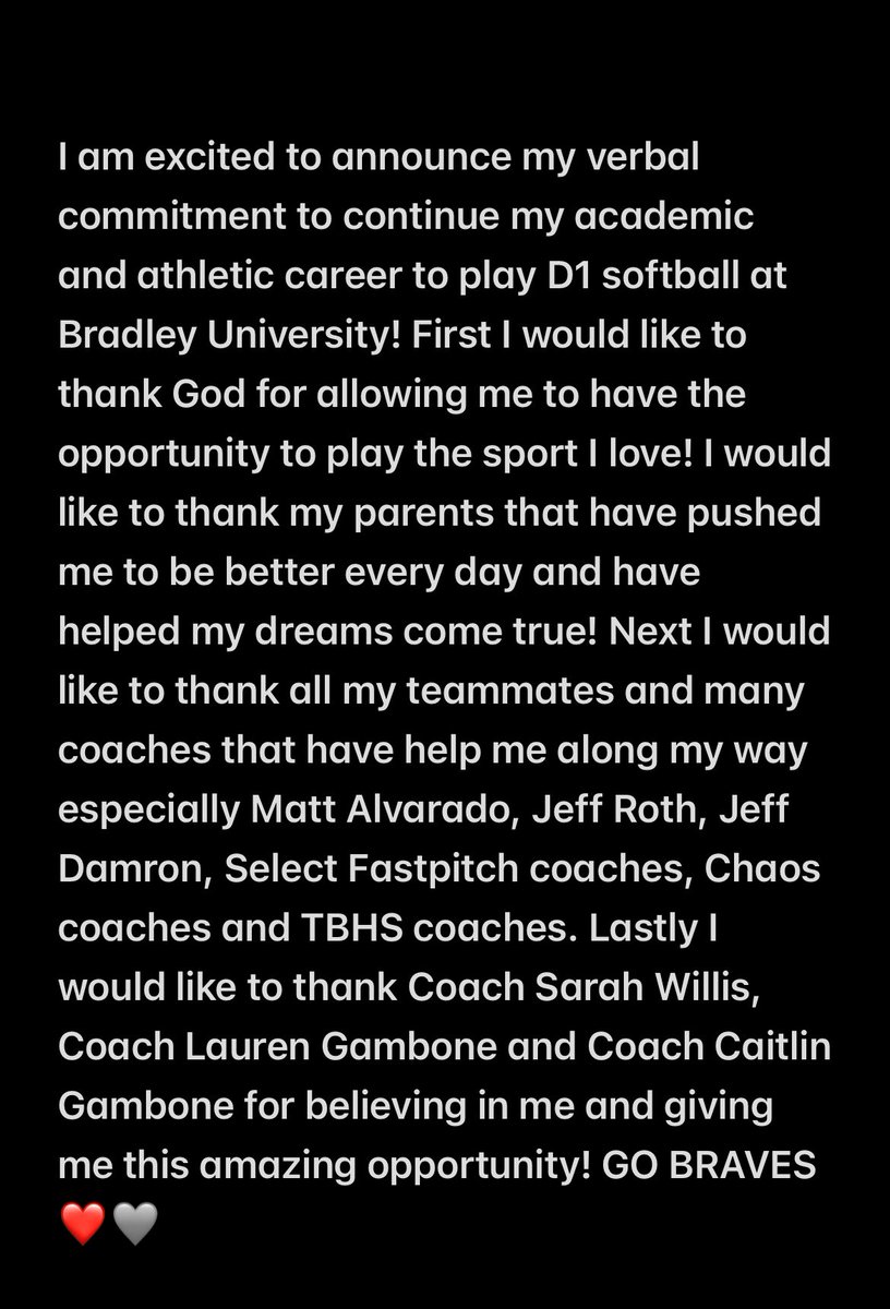 Coley Hunt 2026 (@coley_hunt77) on Twitter photo Go Braves!!! ❤️🩶 <a href="/BradleySoftball/">Bradley Softball</a> <a href="/CoachSWillis22/">Sarah Willis</a> <a href="/lo_gambone/">Lauren Gambone</a> <a href="/cait_bone3/">Caitlin Gambone</a> Go Braves!!! ❤️🩶 <a href="/BradleySoftball/">Bradley Softball</a> <a href="/CoachSWillis22/">Sarah Willis</a> <a href="/lo_gambone/">Lauren Gambone</a> <a href="/cait_bone3/">Caitlin Gambone</a>