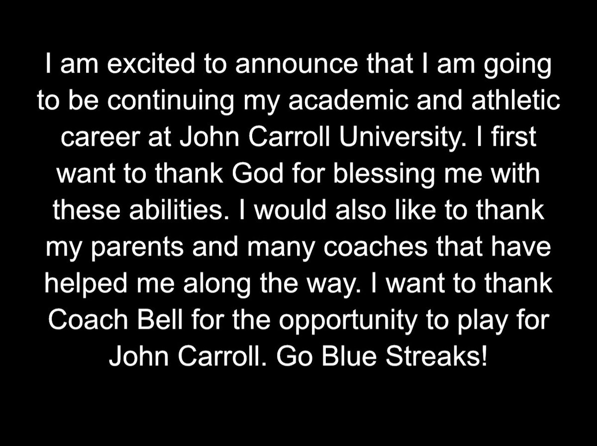Nathan Prucha (@nathanprucha14) on Twitter photo I am excited to announce that I am going to be continuing my academic and athletic career at John Carroll University. I want to thank <a href="/bellr41/">Bbell</a> and <a href="/jcu_baseball/">John Carroll Baseball</a> for the opportunity.
<a href="/HudsonBaseball/">Hudson Explorers Baseball</a> I am excited to announce that I am going to be continuing my academic and athletic career at John Carroll University. I want to thank <a href="/bellr41/">Bbell</a> and <a href="/jcu_baseball/">John Carroll Baseball</a> for the opportunity.
<a href="/HudsonBaseball/">Hudson Explorers Baseball</a>