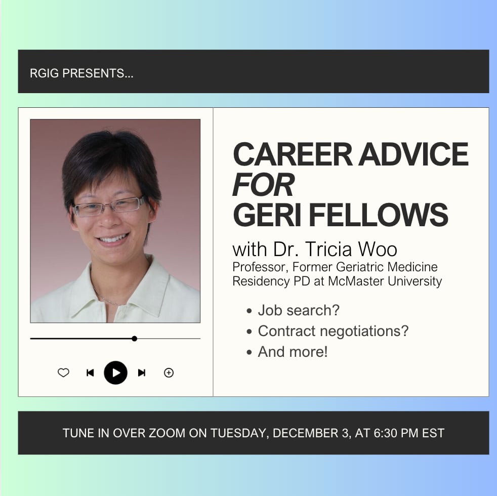 Geri Fellows! Get ready for this high-yield talk on Tuesday, Dec 3 at 6:30PM EST. 

Have you been wondering... how to navigate life after fellowship? How to find a job? How to negotiate your contract? Look no further, register now: forms.gle/Q56RfVHWQwLZaA…