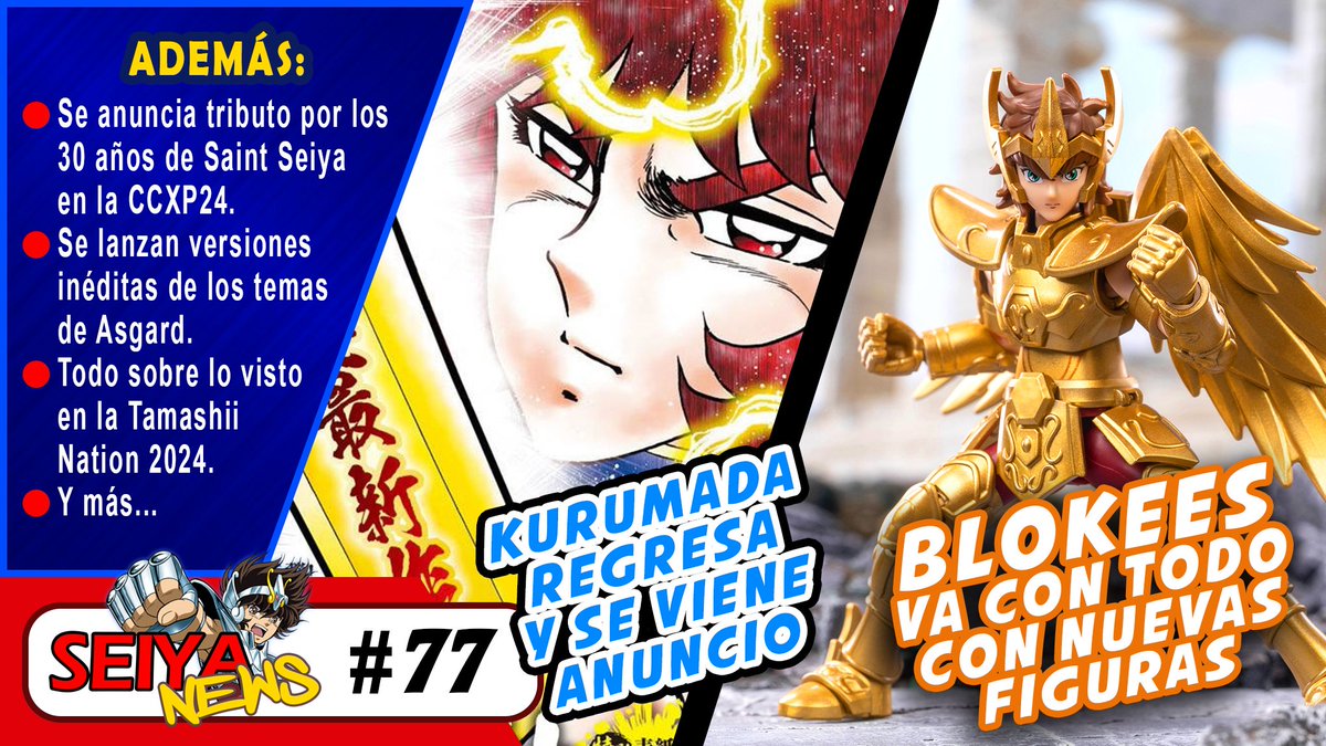 CesarinCool's tweet photo. 🔴★★★SEIYA NEWS 77★★★🔴
¡Toca repasar todas las últimas noticias de Saint Seiya! 😃
➡️ https://t.co/ALQF0B790I
Saludos
#saintseiya #knightsofthezodiac #masamikurumada #nextdimension #ssnextdimension #saintseiyanextdimension #lostcanvas #darkwing #reriseofposeidon #episodeg #saintiasho #PegasusFantasy #timeodyssey #saintseiyathen @murielkawaii