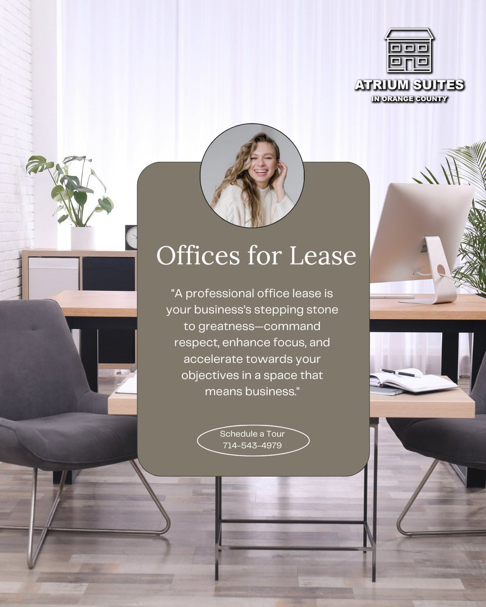 office_forlease's tweet photo. "Elevate your business—claim your space! A dedicated workspace fuels creativity and drives success." 

Located near restaurants, parks, stores, and banks...

📍 1850 E. 17th St, Suite 117, Santa Ana, CA 92705
👉 Schedule a Tour 714-543-4979
🌐 https://t.co/udtMXzQ9KT https://t.co/RBTdqgXYfe