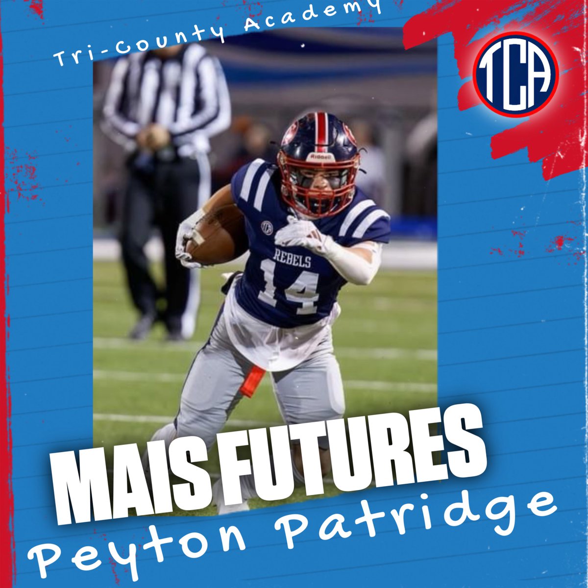 tcafootball's tweet photo. Congratulations @PeytonPatridge2 https://t.co/wxt82VDfzX
