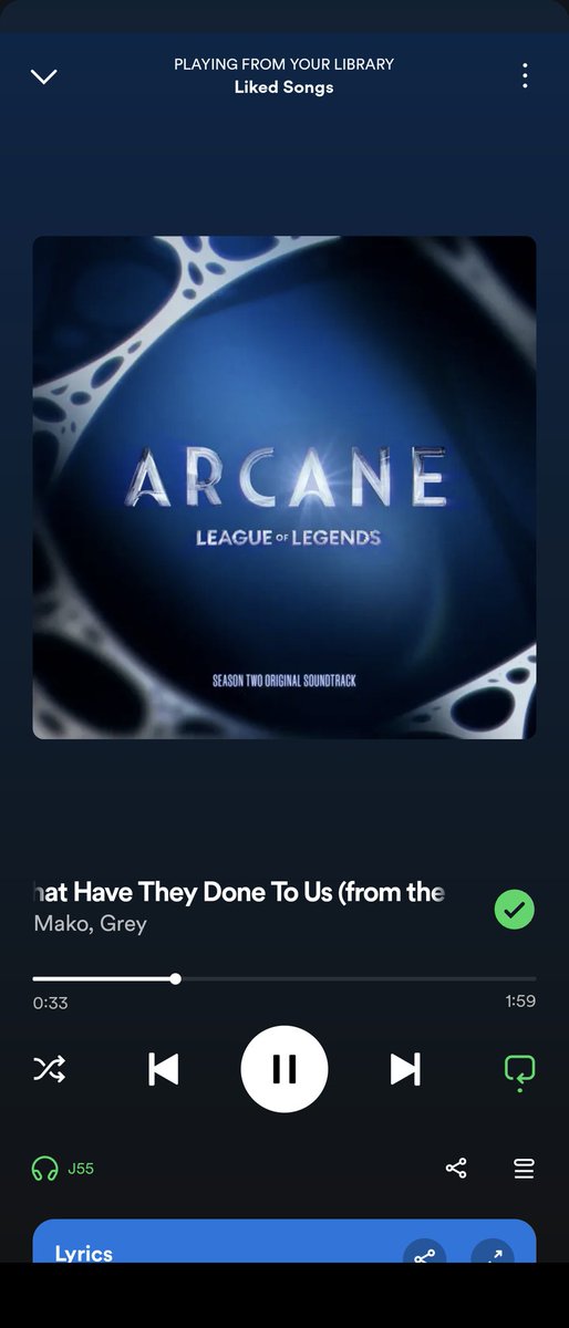 Entea8's tweet image. Sounds like a song from the Fable album and I love it! It's good to hear new music from you @itsmako. Looking forward to watching the series and the score. #ArcaneSeason2