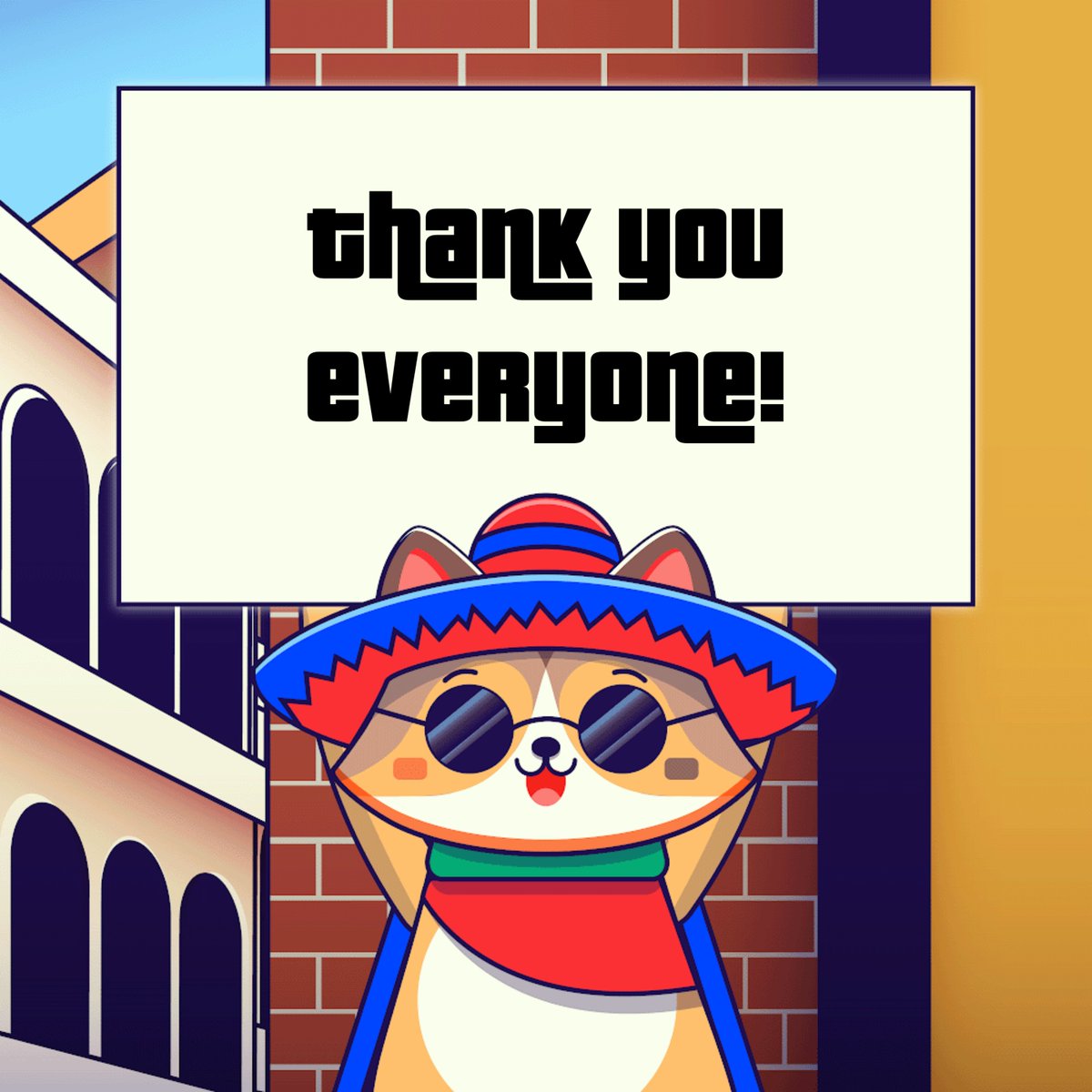 ponchoBASE's tweet photo. Winners for #Ponchify Meme Generator Contest

🥇 @Dodgeitdontram (500 $PONCHO)
🥈 @Vickyyulias (200 $PONCHO) 
🥉 @Densemak (100 $PONCHO) 

It’s amazing to see how creative our community is, but we couldn’t award official prizes to entries that used tools outside the website generator 🎨 

However we were so blown away we couldn’t send these folks home empty handed 💰

😺 @_ray_arn (50 $PONCHO)
😺 @bryan_chizhao (50 $PONCHO)
😺 @AlaoMueez (50 $PONCHO)
😺 @hamzelyarth (50 $PONCHO)

We will dm you for wallet addresses 📫