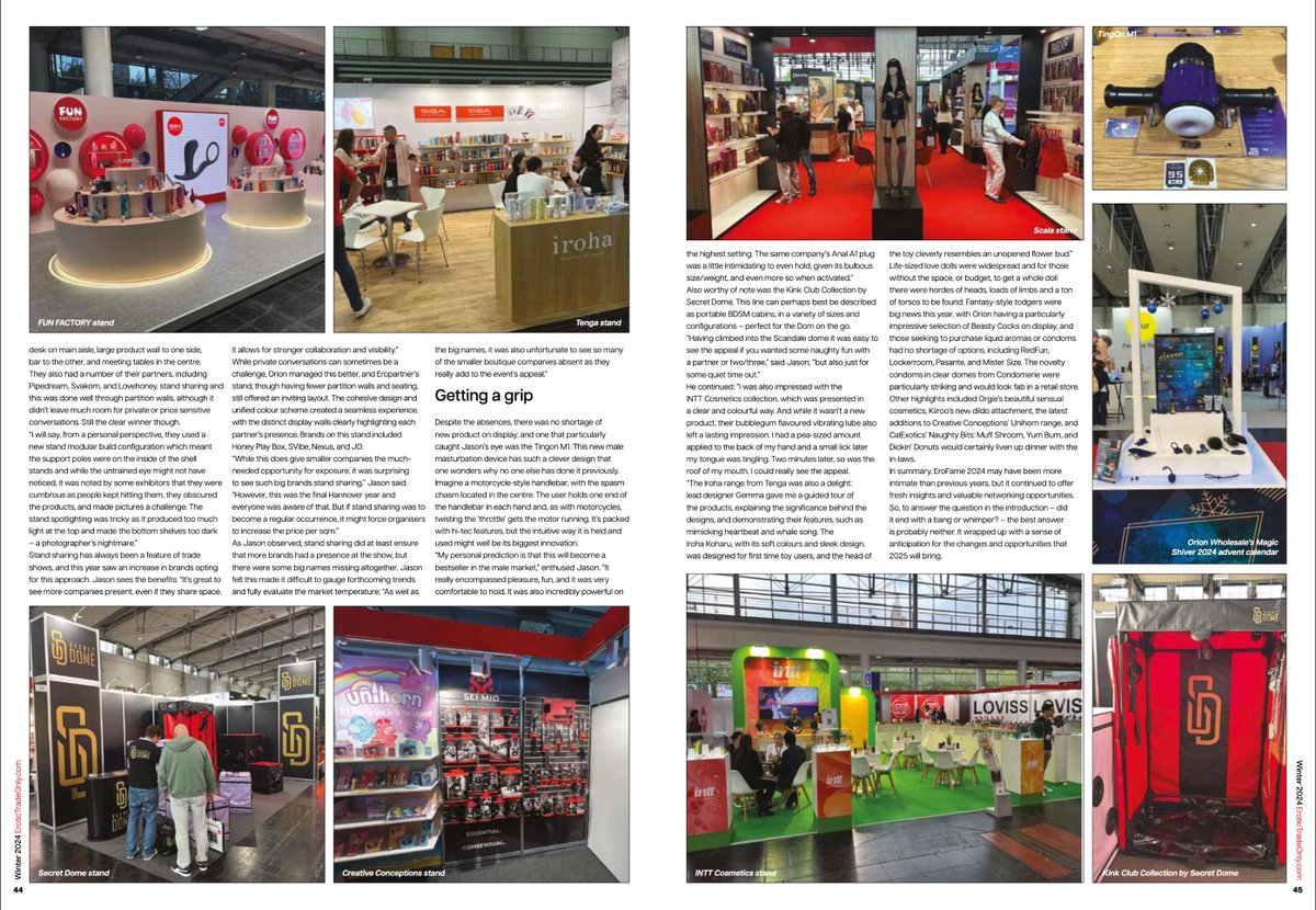 tingonofficial's tweet photo. ✨ Exciting news! ✨ TINGON is making waves in the latest issue of ETO Winter Edition 2024, featured on pages 45 and 77! 🚀Discover how our innovations are redefining pleasure and intimacy. Check it out and let us know your thoughts!
#TINGON #ETOdigital #Innovation https://t.co/wYmxR4W1x9