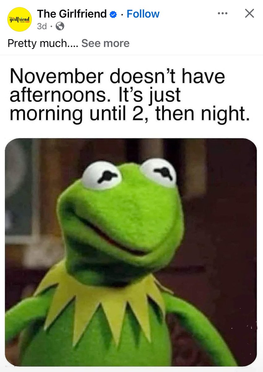 How I have been feeling since daylight savings time went away